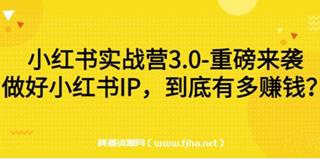 谢无敌·小红书实战营3.0
