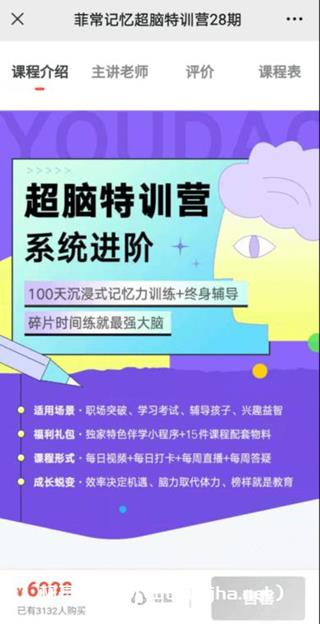 卢菲菲：菲常记忆超脑特训营28期价值6998元