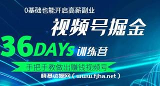 [视频号掘金营]36天手把手教做出赚钱视频号