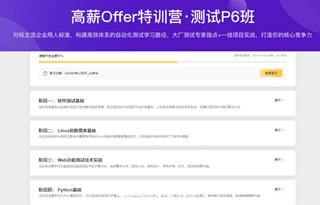 拉勾教育-高薪Offer特训营·测试P6班