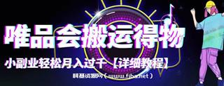 唯品会搬运得物，一天最少1000元的利润-网盘