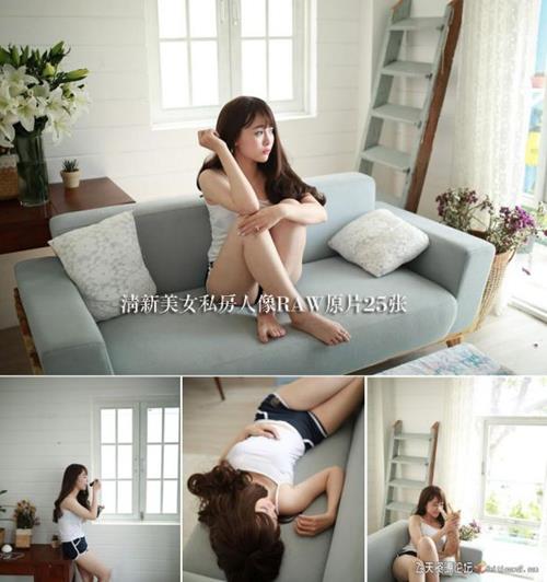 摄影RAW原图下载-清新美女私房人像RAW原片25张