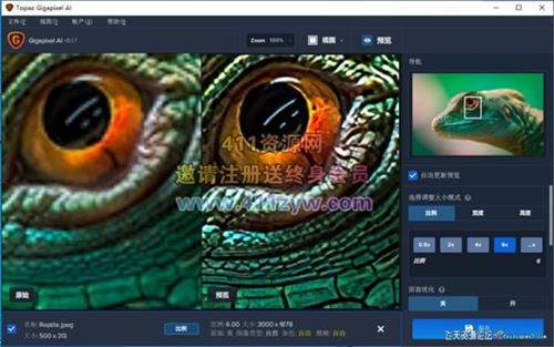 ps插件Topaz Gigapixel AI 5.1.7汉化版 AI人工智能无损放大软件|支持PS2021-ps滤镜插件