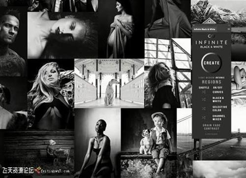 ps插件Infinite Black＆White 无限黑白PS扩展面板汉化版-支持PS2021-ps滤镜插件
