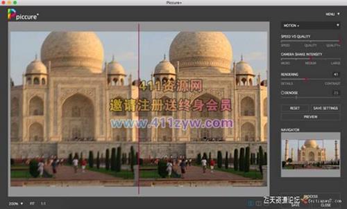 ps插件镜头光学矫正去抖动模糊变清晰滤镜 Piccure 3.1 MacOSX