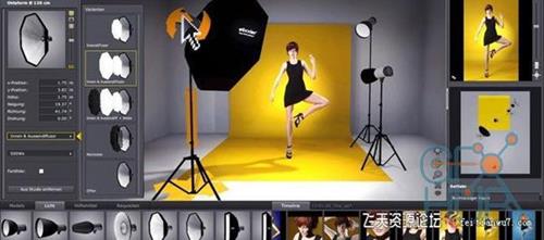 ps插件Set A Light 3D Studio摄影棚3D布光软件V2.00.09英文最新版-ps滤镜插件