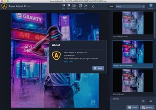 ps插件Topaz Adjust AI for mac V1.0.5人工智能HDR渲染滤镜插件 支持CC2019