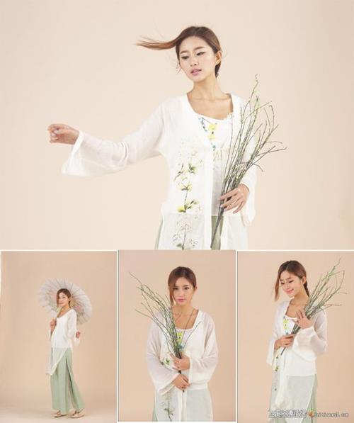 摄影RAW原图下载-11张工笔画古装美女人像RAW原片下载(NEF格式)