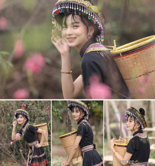 摄影RAW原图下载-室外少数民族少女摄影RAW原片10张