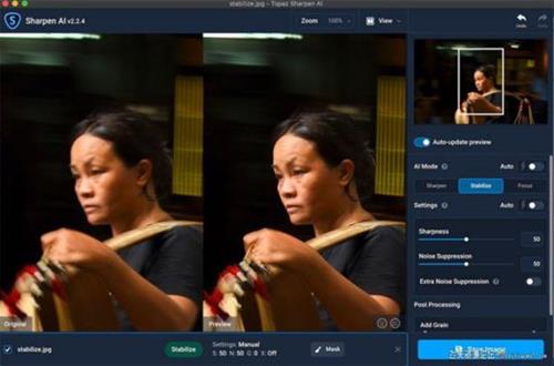 ps插件Topaz Sharpen AI for mac V2.2.4 AI人工智能防抖清晰锐化滤镜插件-支持PS2021