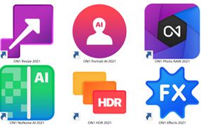 ON1全家桶 支持WIN10 6款：RAW编辑器、人像AI、降噪、滤镜、HDR