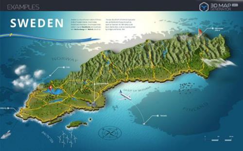 PS插件三维地图生成器33D Map Generator - GEO 汉化面板 附视频教程