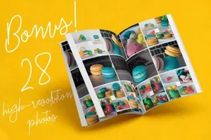 马卡龙签名字体 Macarons Font and Extras