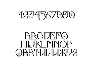 新复古个性英文衬线字体 OLOHGRAM - FREGA typeface REGULAR