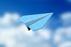 少见的少年儿童纸质飞机VI样机展示模型