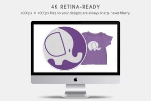 婴儿圈肩T恤样机 Infant Lap Shoulder T-Shirt Mockups