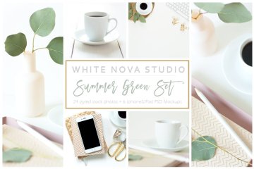 小资场景的样机效果 Freelance Bundle