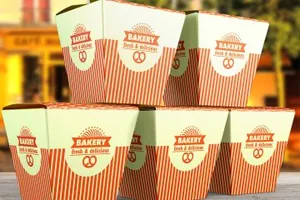 方形快餐盒子样机 Food Box mockups