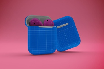 苹果蓝牙耳机包装设计展示样机