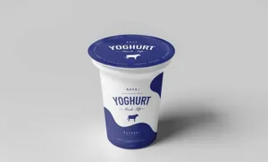 酸奶乳品包装盒杯装食品牛奶饮料品牌形象展示效果图VI智能贴图PS样机