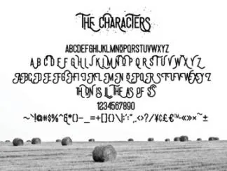 复古风英文字体 Aswatama Rough