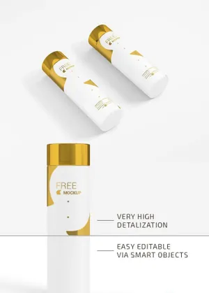 化妆品护肤品瓶装包装品牌形象展示效果图VI智能贴图PS样机素材