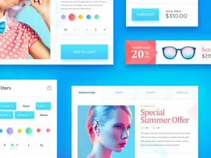 Ecommerce UI Kit 每日UI源文件分享 Daily UI #297
