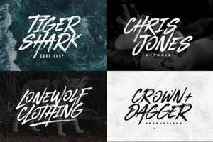 手写活力街头笔刷字体 BLACKHAWK Brush Font