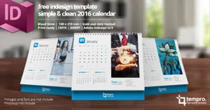 2016 Free calendar template 设计模版