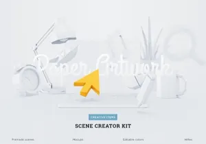 高品质的时尚高端多用途的纸模型场景