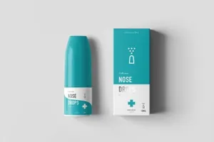 时尚高端简约的高品质鼻炎药品包装nose-drops-mock