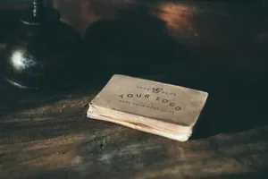 手工工艺品的原创名片卡片样机 Original Handcrafted