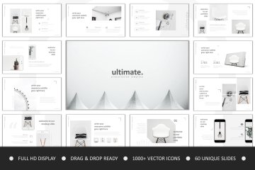 时尚高端商务质感的演示 Ultimate Keynote