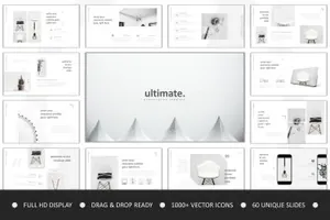 时尚高端商务质感的演示 Ultimate Keynote