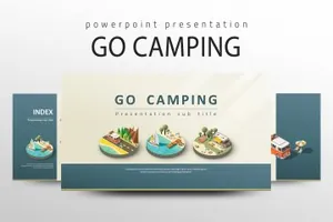 清新惬意旅游渡假夏令营风格Vacation PPT