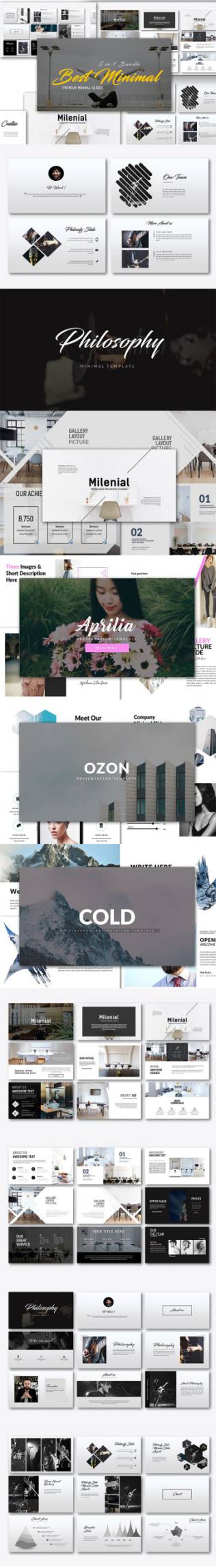 高品质的主题演讲ppt幻灯片Bundle 5 in 1 Keynote