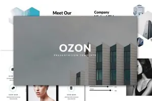 优雅简约的PPT模版Ozon_Minimal_Powerpoint_Template