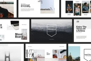 旅行杂志风PPT模版 TRAVELO_Powerpoint_Template_Slides