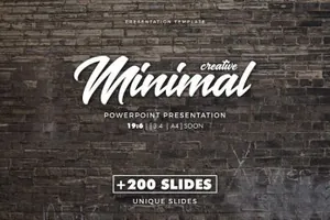 一款创意专业的PPT模版Creative_Minimal_Powerpoint