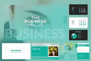 蓝绿色系商务PPT打包 BUSINESS_Presentation