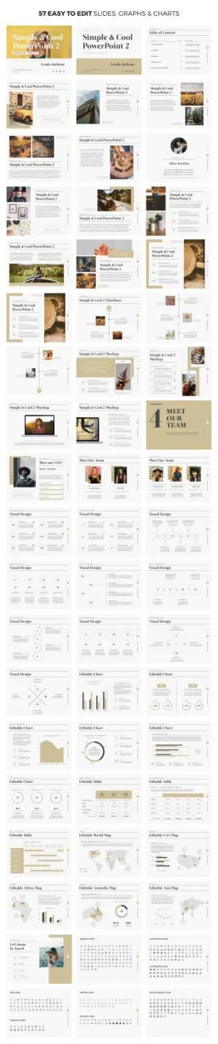 简洁的杂志风格PPT模版Simple_Cool_PowerPoint