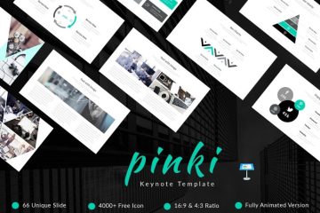 轻盈简约风格PPT模版打包 Pinki_Keynote_Template