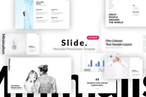 一款极简风PPT打包Slide_Minimalist_Keynote Template