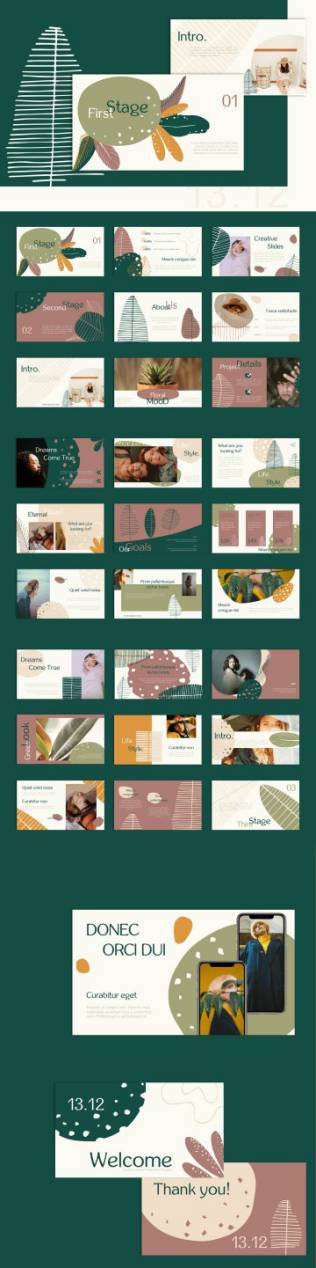 专业时尚的PPT幻灯片模板素材 13.12 - PowerPoint Template