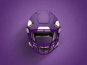 橄榄球头盔智能高分辨率Football Helmet Mockup