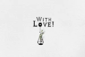 手工制作的情人节主题英文字体 For You! Decorative  Colored Fonts