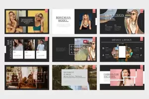 高端时尚的波希米亚风格目录主题bohemian-fashion-catalogue