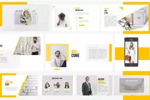 独特超现代的极简主义商业化ppt模板Yourbae - Presentation