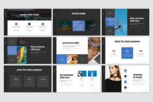 适合任何项目的干净时尚现代的幻灯片yrucd-conversation -