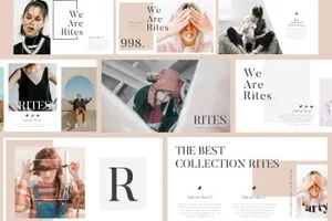 超现代和独特的幻灯片模板Rites Google Slide Template